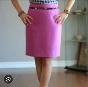 J. CREW Womens Size 2 Fuscia Pink Pencil Skirt